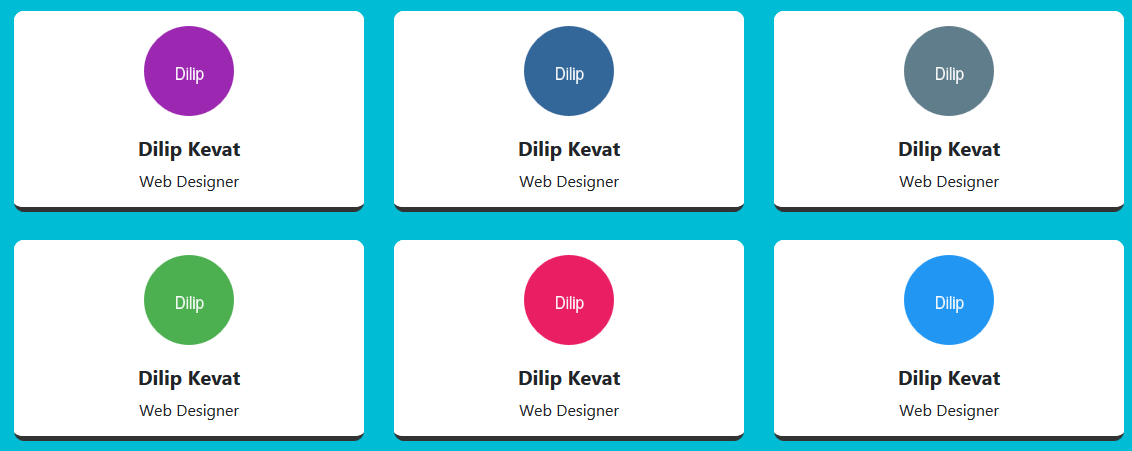 Responsive Team Design Section with Pure CSS Effect